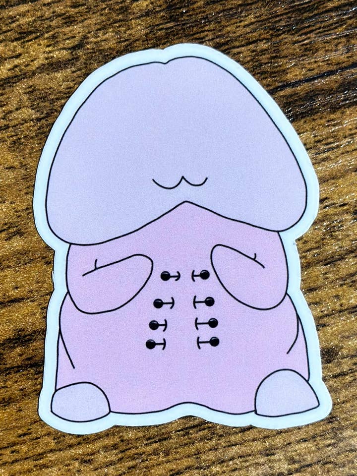 Mr. Ribbed sticker voor wholesale door Messterpieces