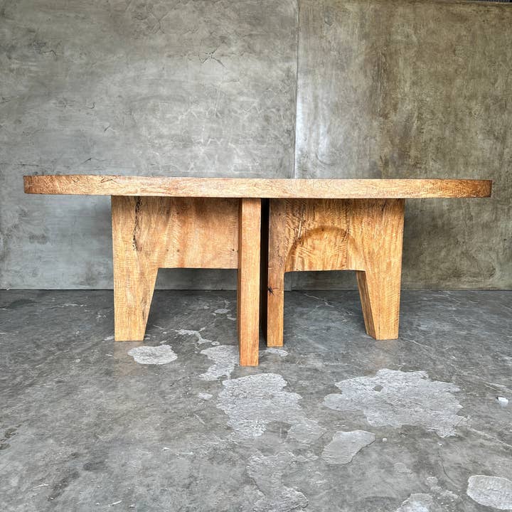 Office Objets - Wholesale Coffee Table - Massive mango wood table 2m10x1m77