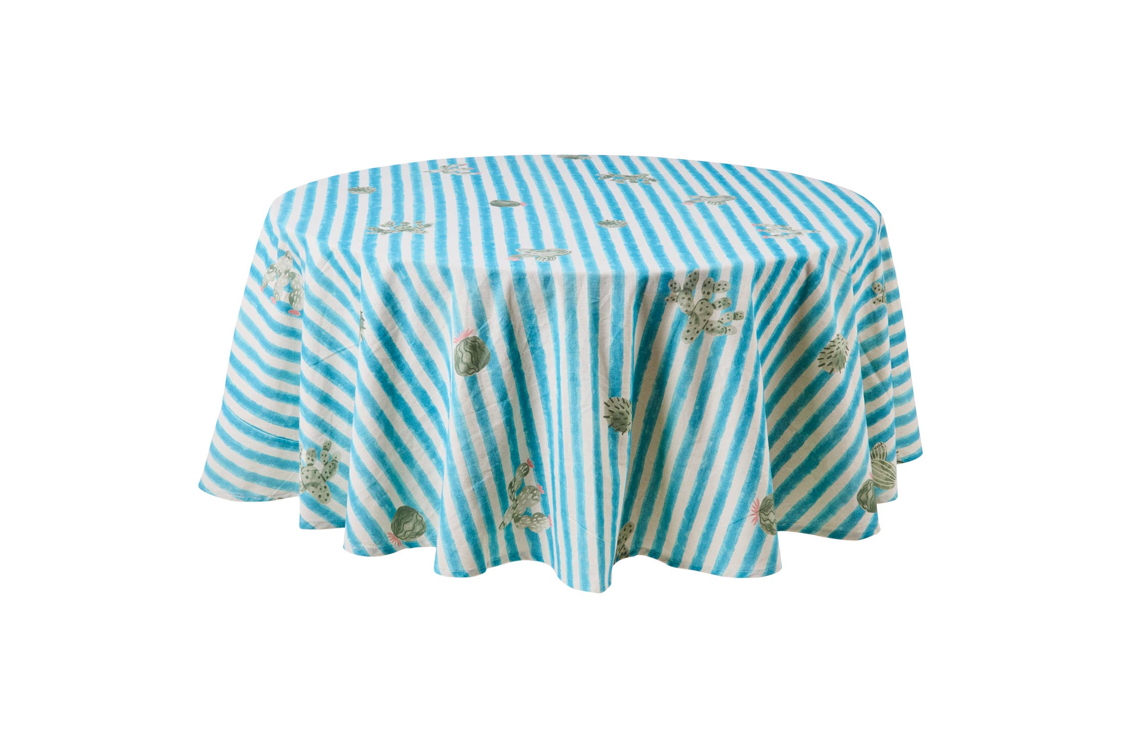 BRANCO, AZUL, VERDE MARZAMENI - TOALHA CACTUS DIÂM 145 para venda a revendedores na Faire0