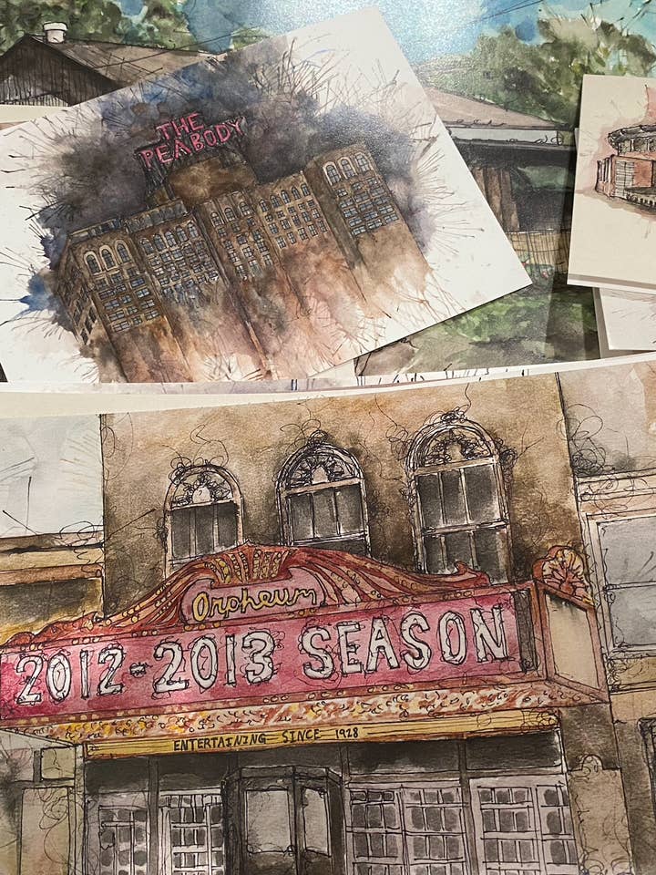 10 konsttryck från Memphis 5x7 för wholesale av Blake Art Collective