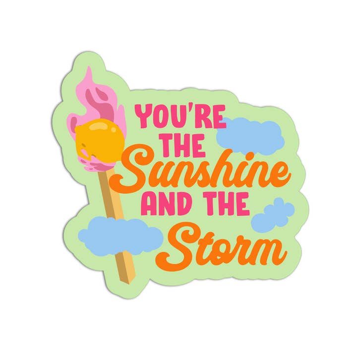 Girls Printing House - Wholesale Sticker - You're the Sunshine and the Storm Match Stickers