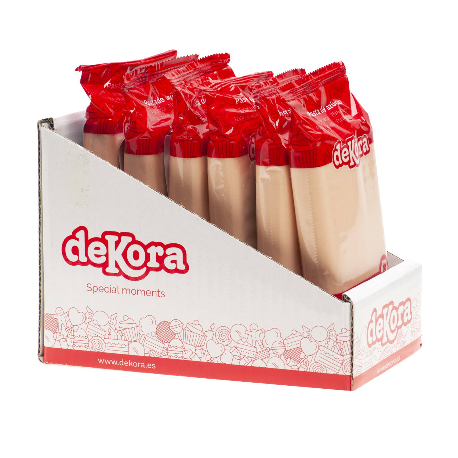 dekora - Vendita all'ingrosso Kit decorazione torte - FONDANT BEIGE 250G SENZA GLUTINE6