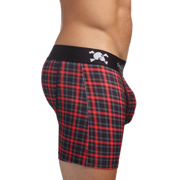 Skull & Bones - Vente Sous-vêtements – homme - Boxer à carreaux en tartan2