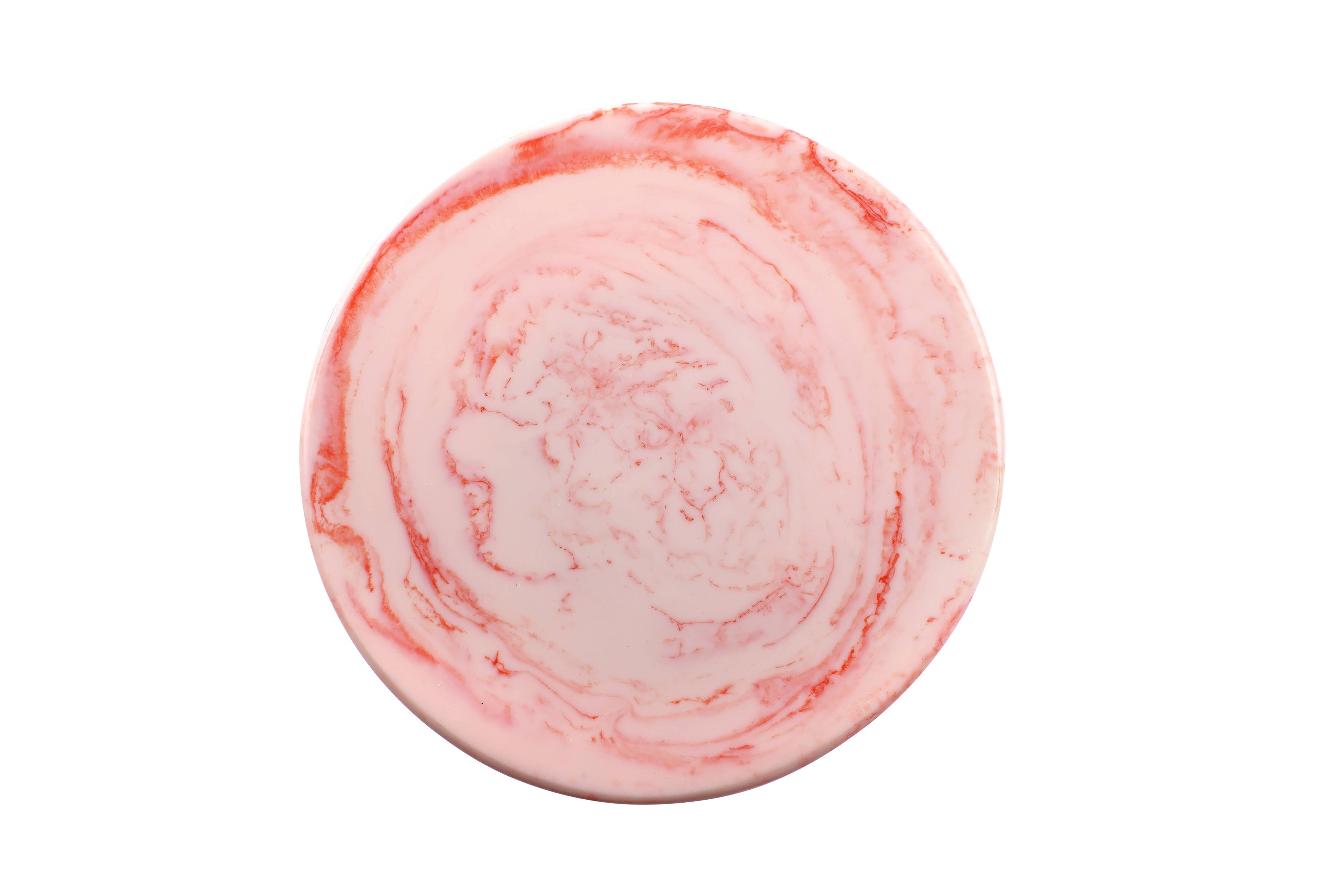 Casa Amarosa - Wholesale Taartplateau - Roze scallop taartplateau van hars, 24 x 11,5 cm2