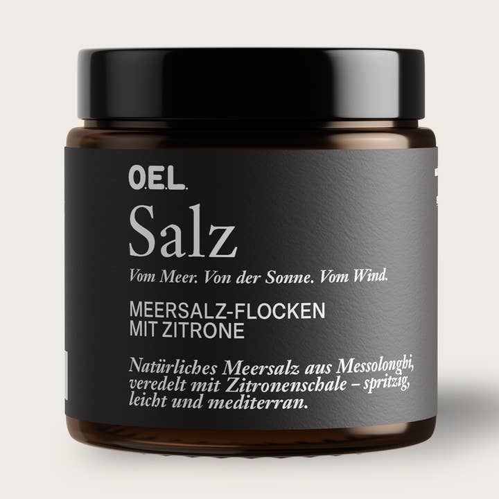 Pyramides de sel au citron 60 g pour la vente par O.E.L. - Thalassa GmbH & Co. KG