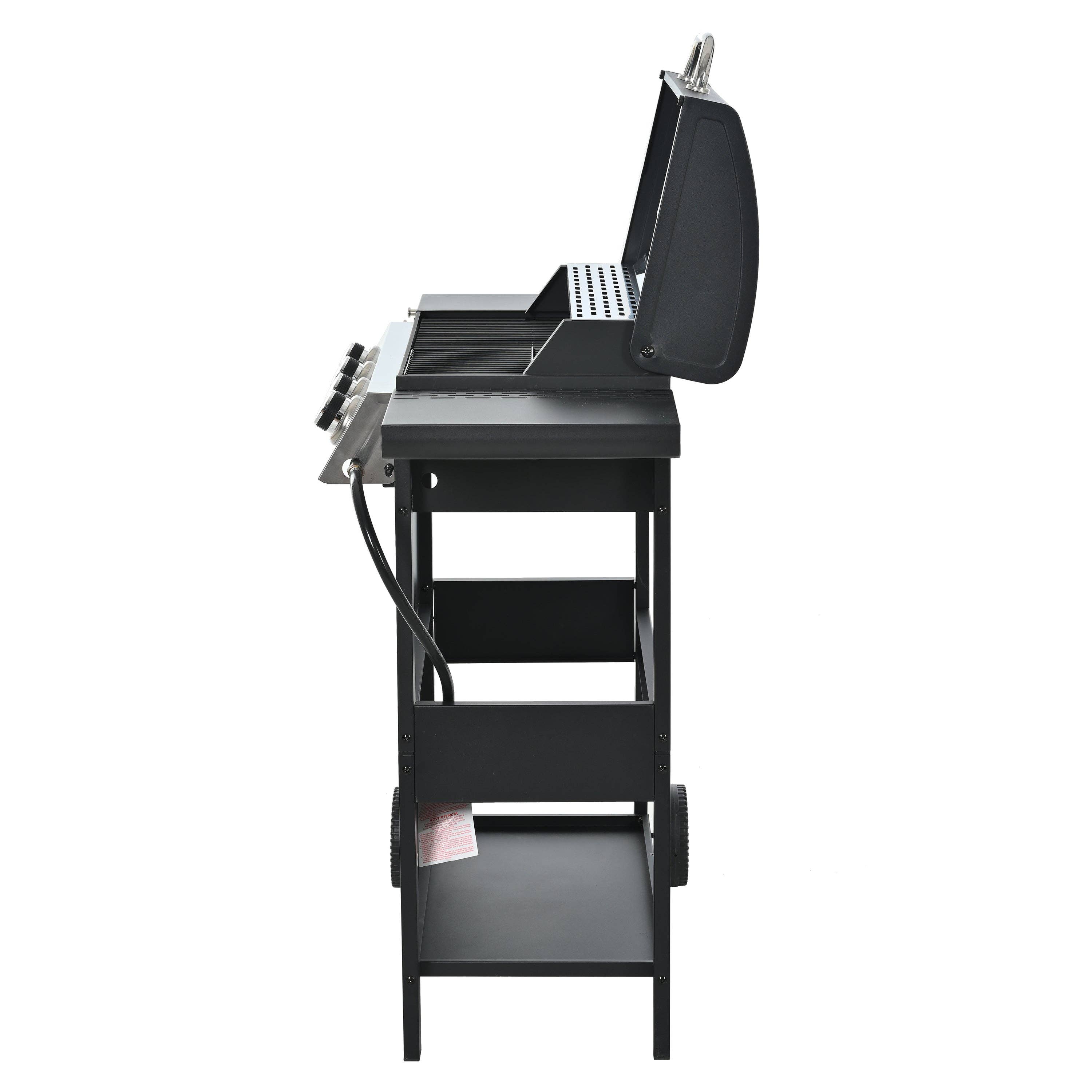 39F Inc. - Vente Outil de gril pour l'extérieur - Gril à propane à 4 brûleurs - 34 000 BTU en acier inoxydable28