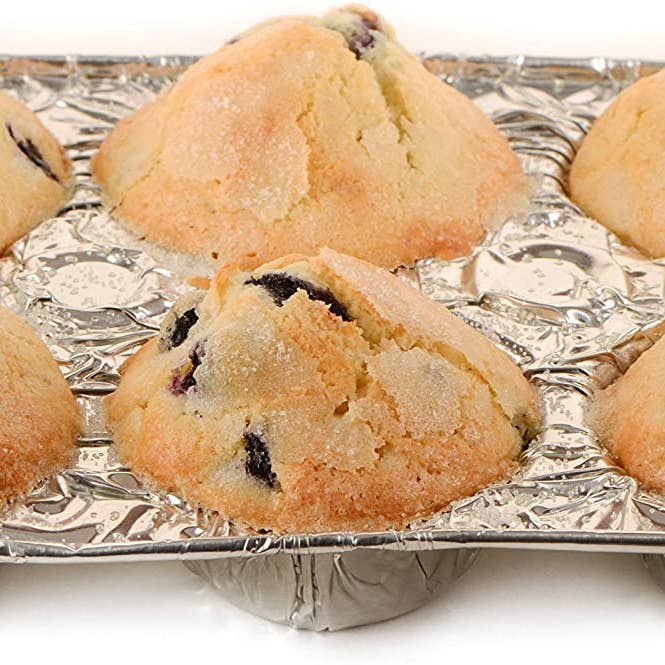 EcoQuality - Wholesale Cupcake/Muffin Pan - Aluminum 6-Cup Muffin Pan - Disposable Aluminum Cupcake Pans2