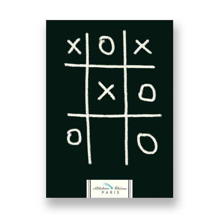 Sketchbook A5 - Tic-tac-toe eller tic-tac-toe - Alibabette udgaver for engroshandel hos Alibabette Editions