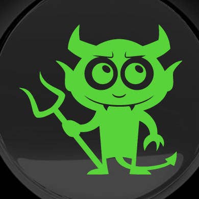 Adorable Devil Fuel Cap Car Sticker for wholesale by WinsterCreations™