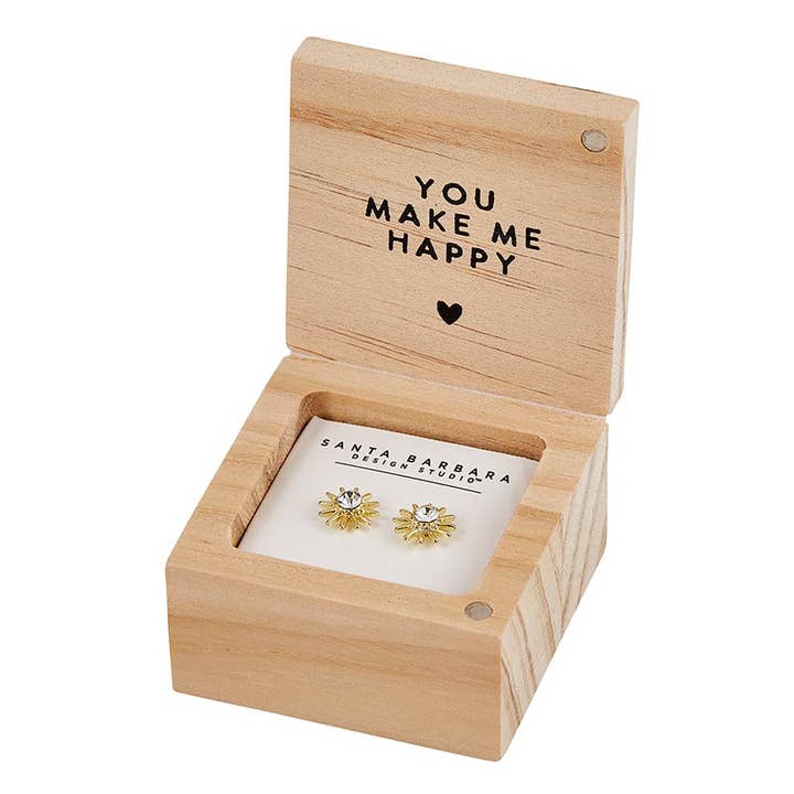 Santa Barbara Design Studio by Creative Brands - Wholesale Stud/Post Earrings - Treasure Box Earrings - You Are My Sunshine