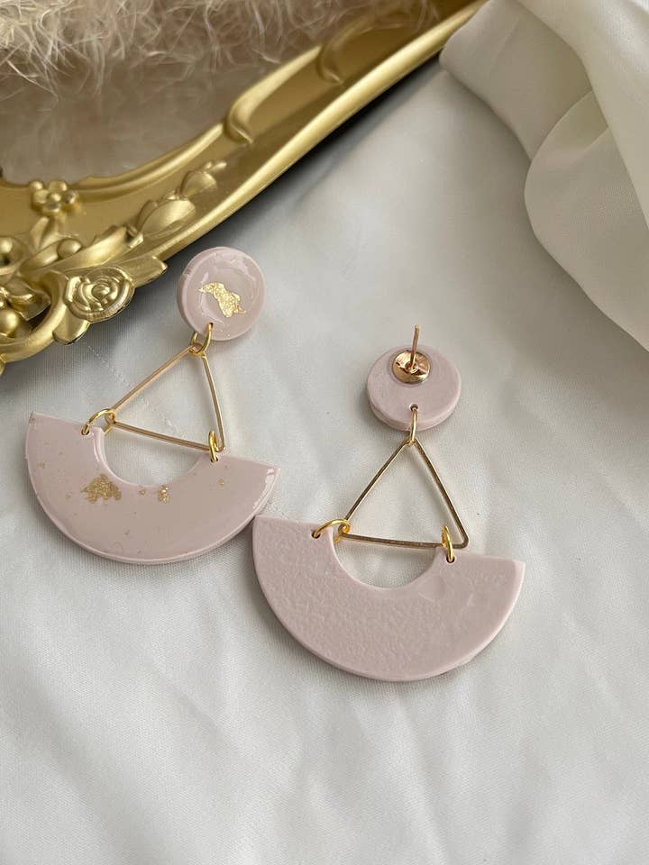 HANDCRAFTED - Gigi Abstract Resin x Polymer Clay Dangle Earring for wholesale by Cherry Casa