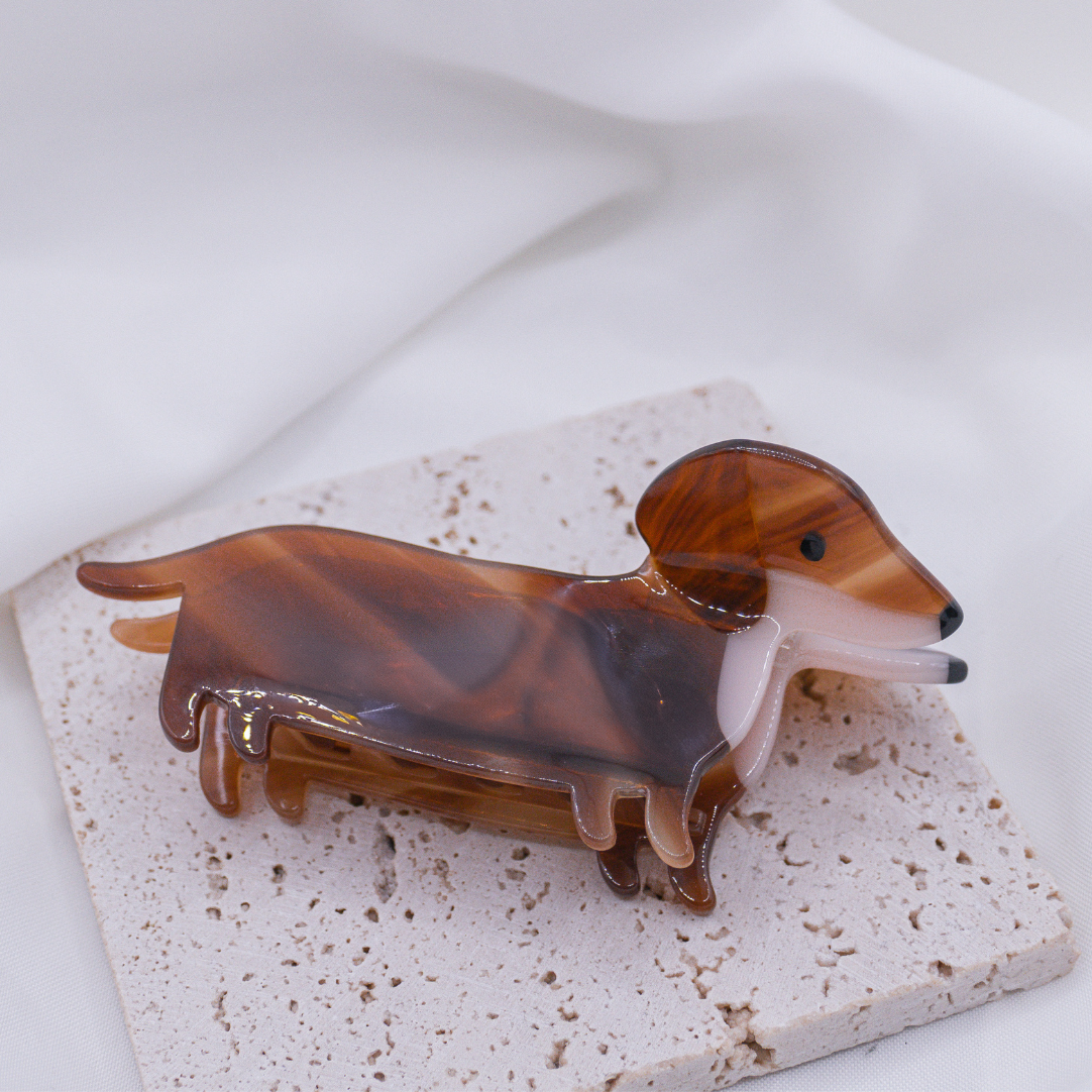 Tilda&Theo – Clips para cabelo - Mulher por atacado – Presilha de Cabelo Dachshund - Clipe de Cabelo Divertido de Cachorro9