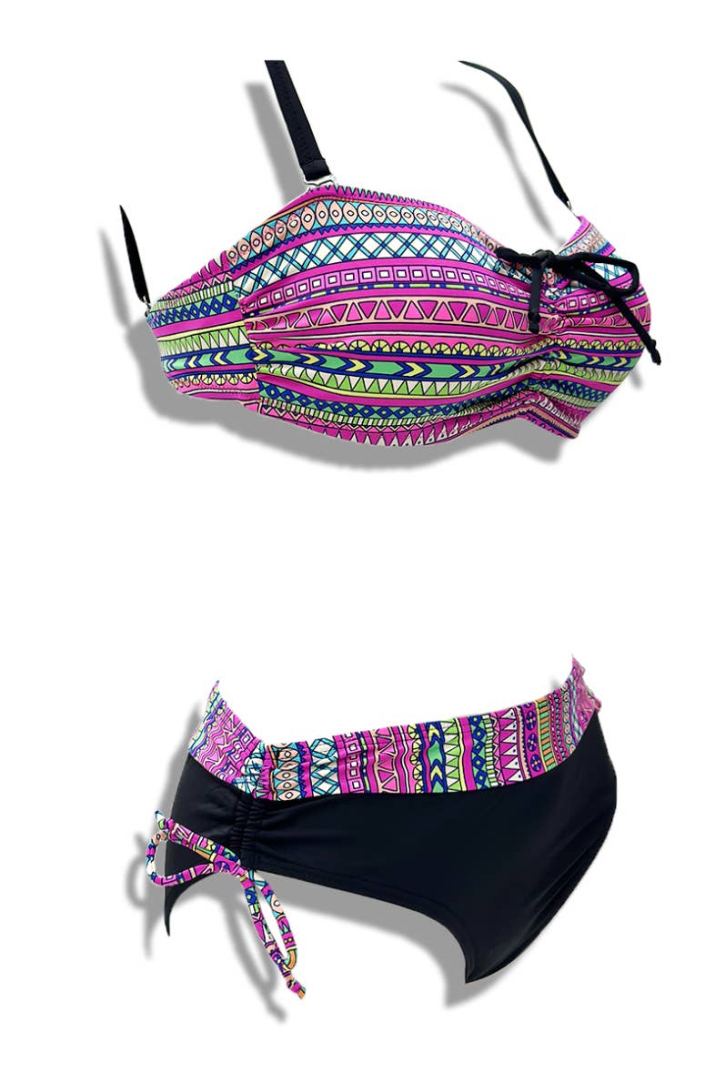 geassorteerd Aztec bikinibadpak in grote maten/B24017 voor groothandel op Faire2