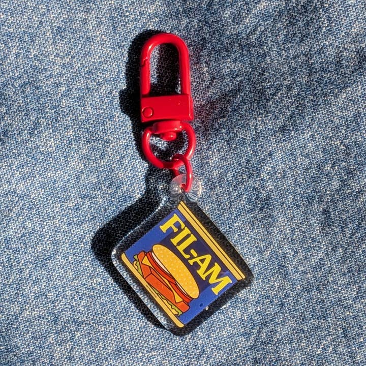 Fil-Am Acrylic Keychain for wholesale by Petty Party
