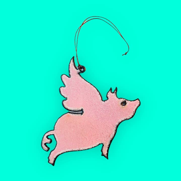 Pig Ornament funny gift farmhouse eco friendly unique gifts for wholesale by Iron Jewel