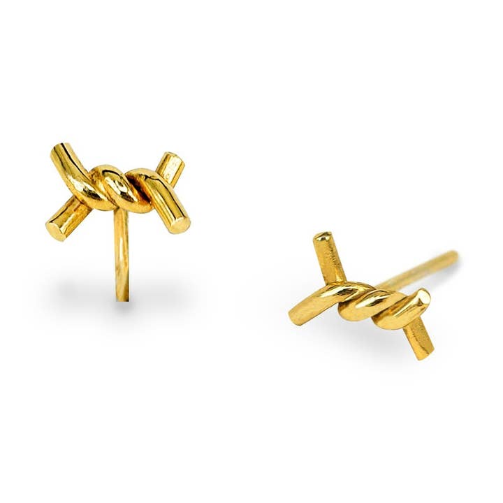 Mini Amarres øreringe i sterlingsølv eller forgyldt for engroshandel hos A MAR LIBRE