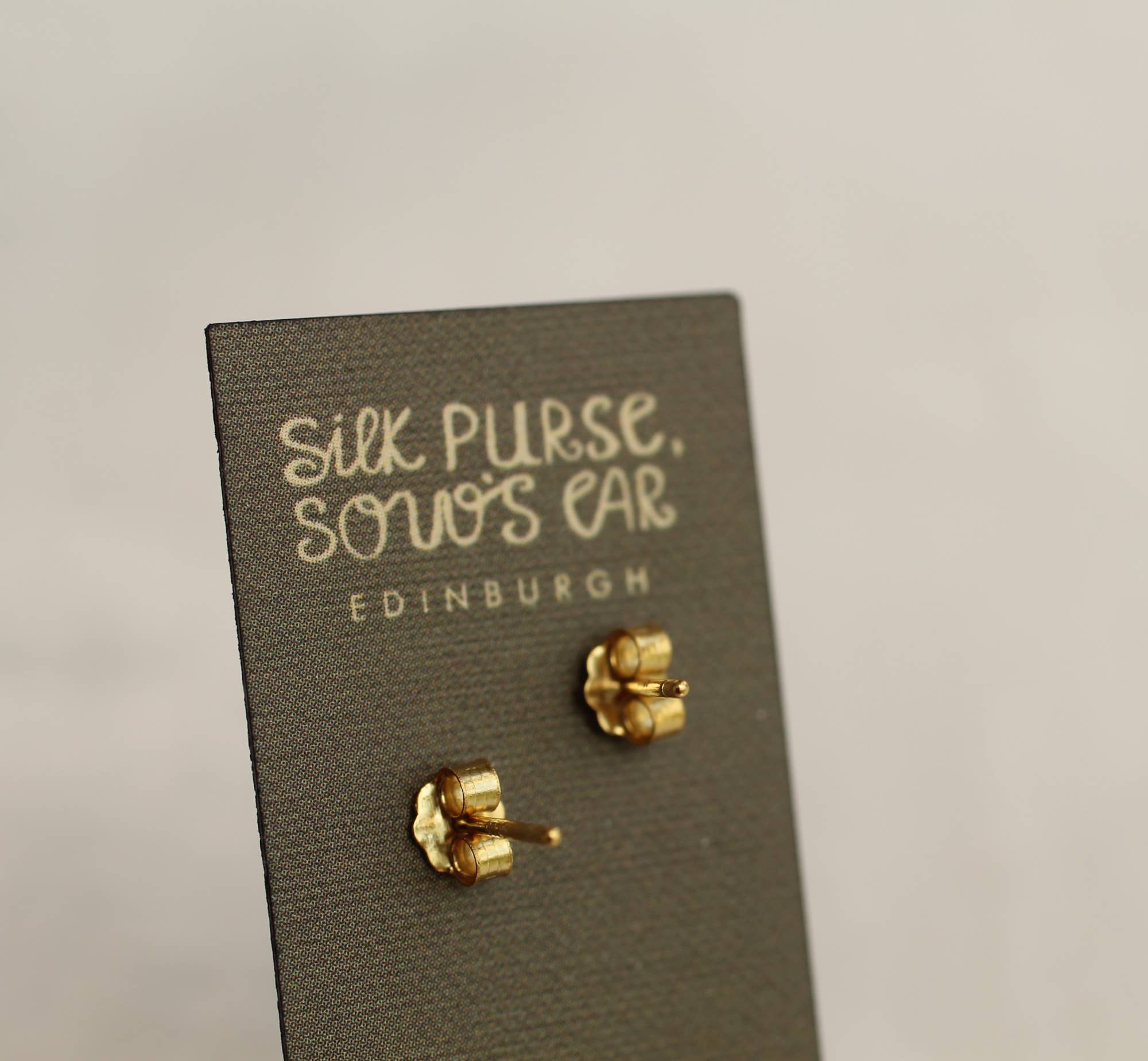 Silk Purse, Sow's Ear - Wholesale Stud/Post Earrings - Fairy Wing Tiny Petal Leaf Stud Earrings6