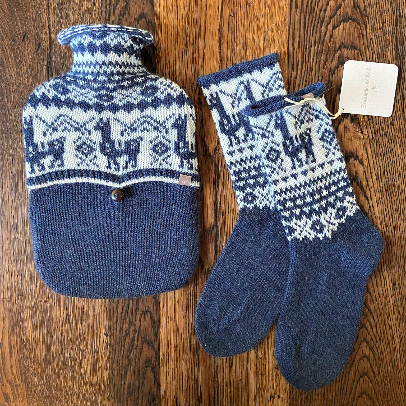 Wholesale Alpaca Fair Isle Hot Water Bottle for your store - Faire