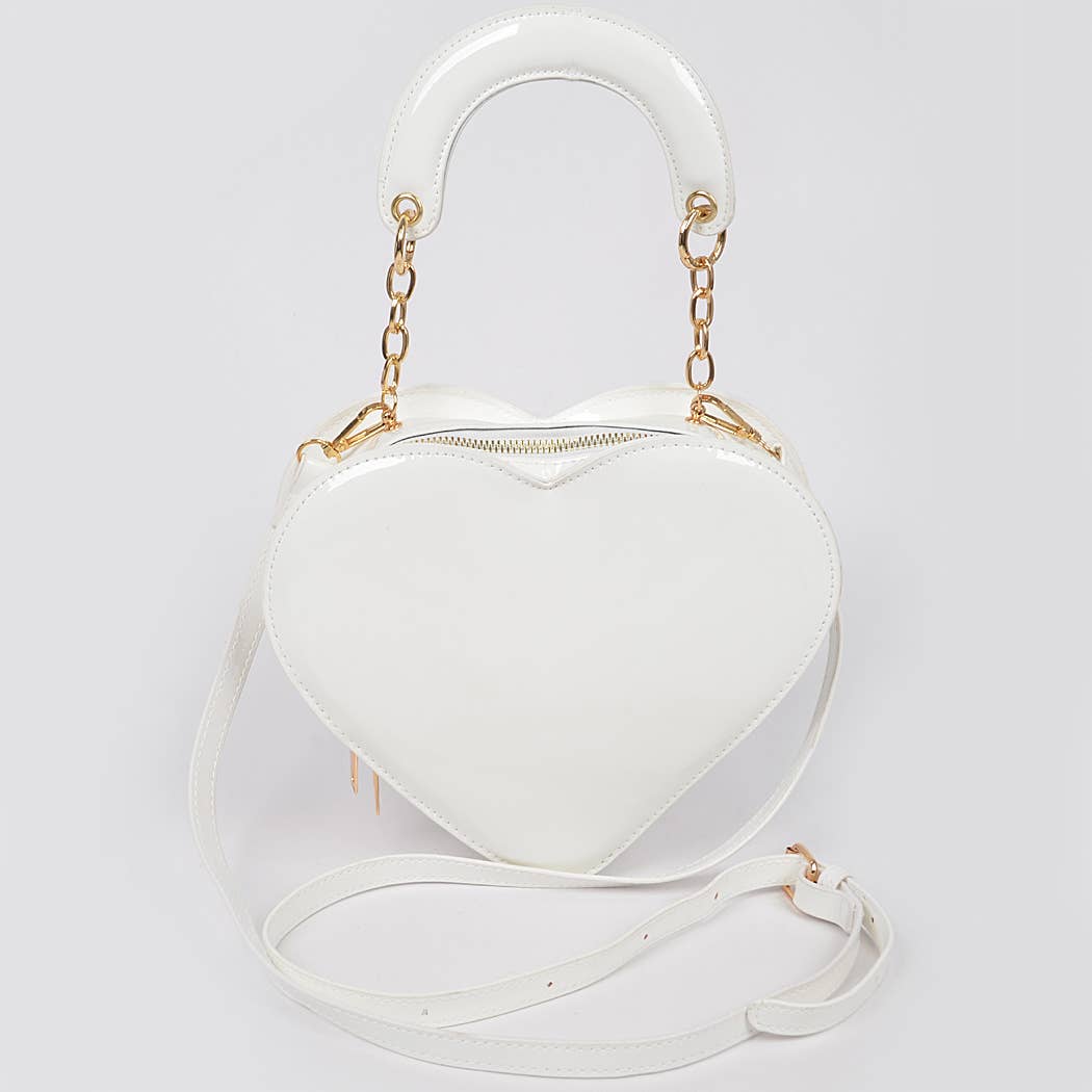 3AM BY H&D ACCESSORIES - Wholesale Crossbody Bag - Women's - Enamal Heart Shape Crossbody Bag7