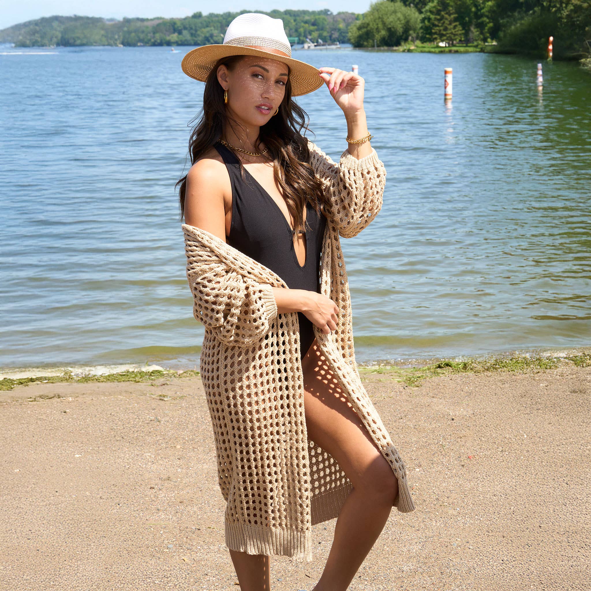 Howard's – Großhandel Strickjacke – Damen – Damenbekleidung in großen Größen Häkel-Cardigan Enya Langarm13