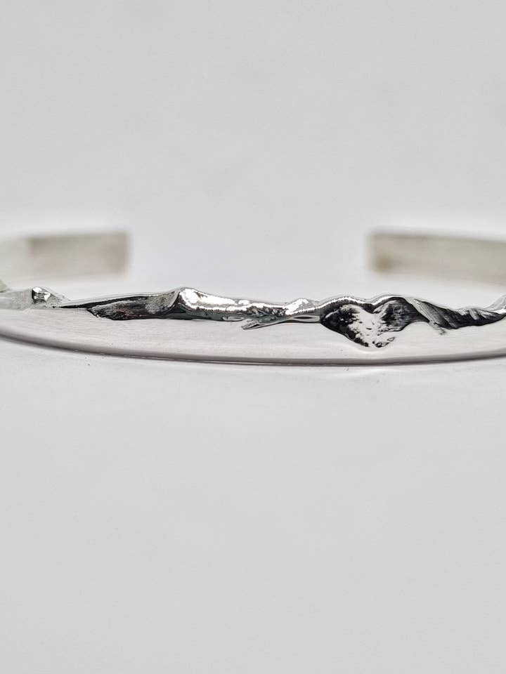 Isle of Arran Silver Cuff for wholesale by Jess MacDonald Brass