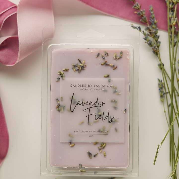 Lavender Fields 6 oz Soy Wax Melt for wholesale by Candles By Laura
