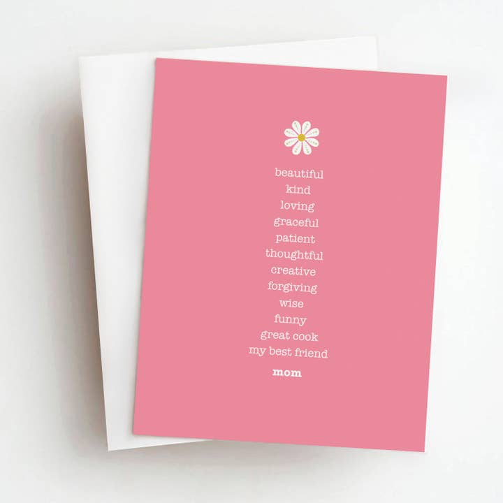 Muttertags-Grußkarte „My Best Friend Mom“ für den Großhandel von Skel & Co