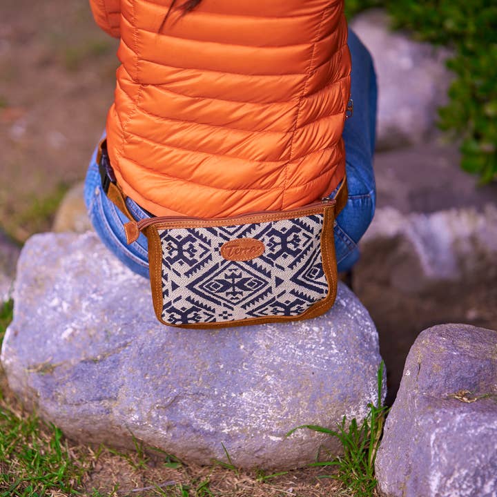 Aguayo Suede Belt Bag for wholesale by Terra Natural Designs