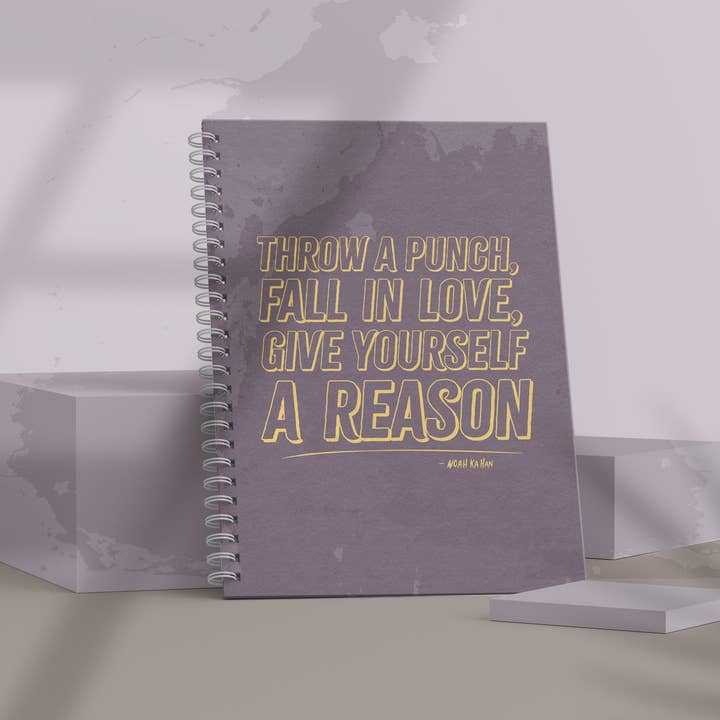 Give Yourself A Reason - Notebook for wholesale by Doom & Gloom Design