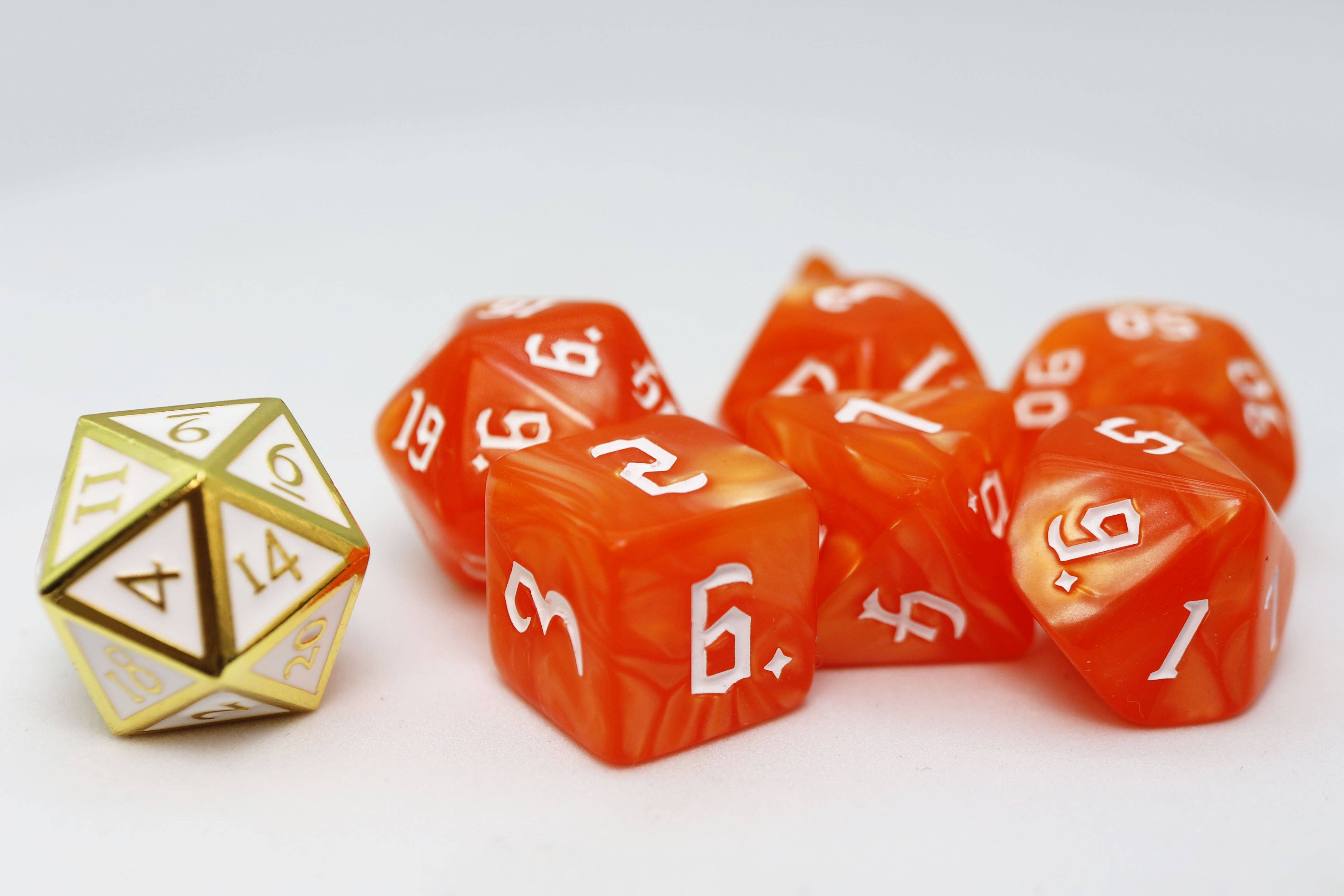 Foam Brain Games - Wholesale Dice - Mystery Loot: Plastic RPG Dice Set & Bonus Metal Die8