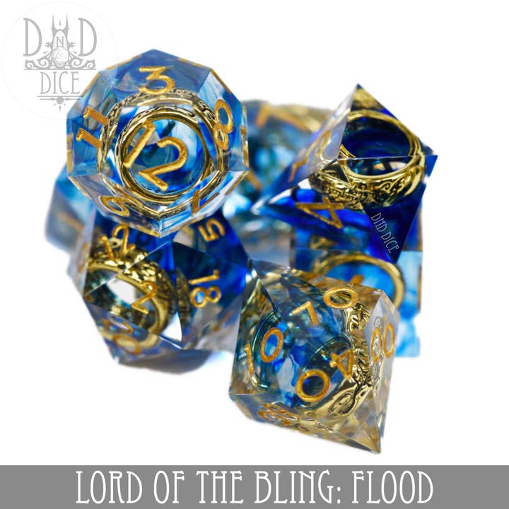 DNDDICE.COM - Wholesale Dice - Lord of the Bling: Flood - (Handmade)1