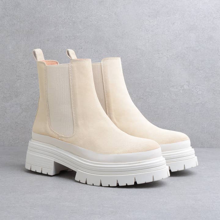 KMB Shoes - Wholesale Chelsea Boots - Women's - Berlín Sand1