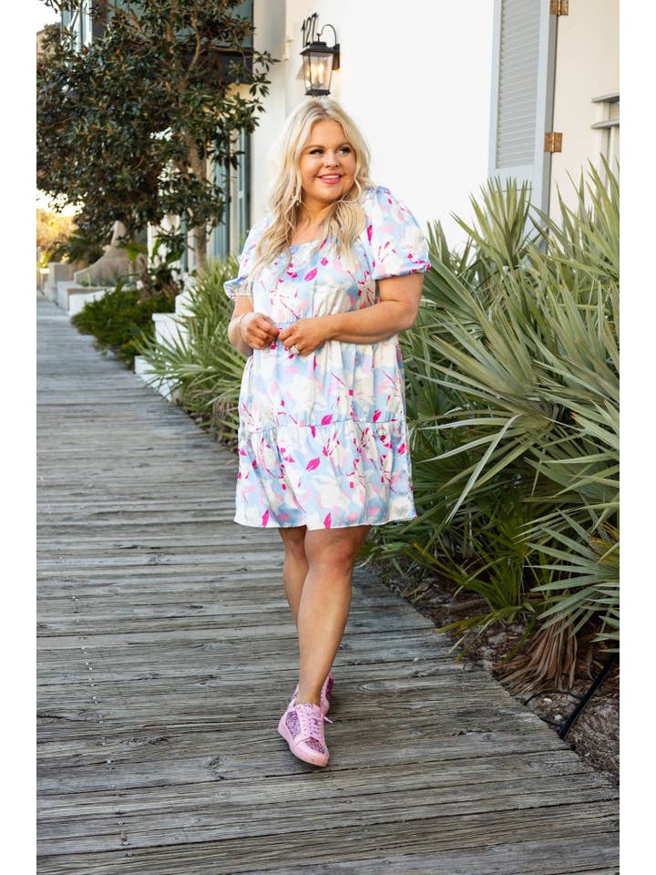 Light Blue Cerulean Blossom Dream Dress for wholesale on Faire