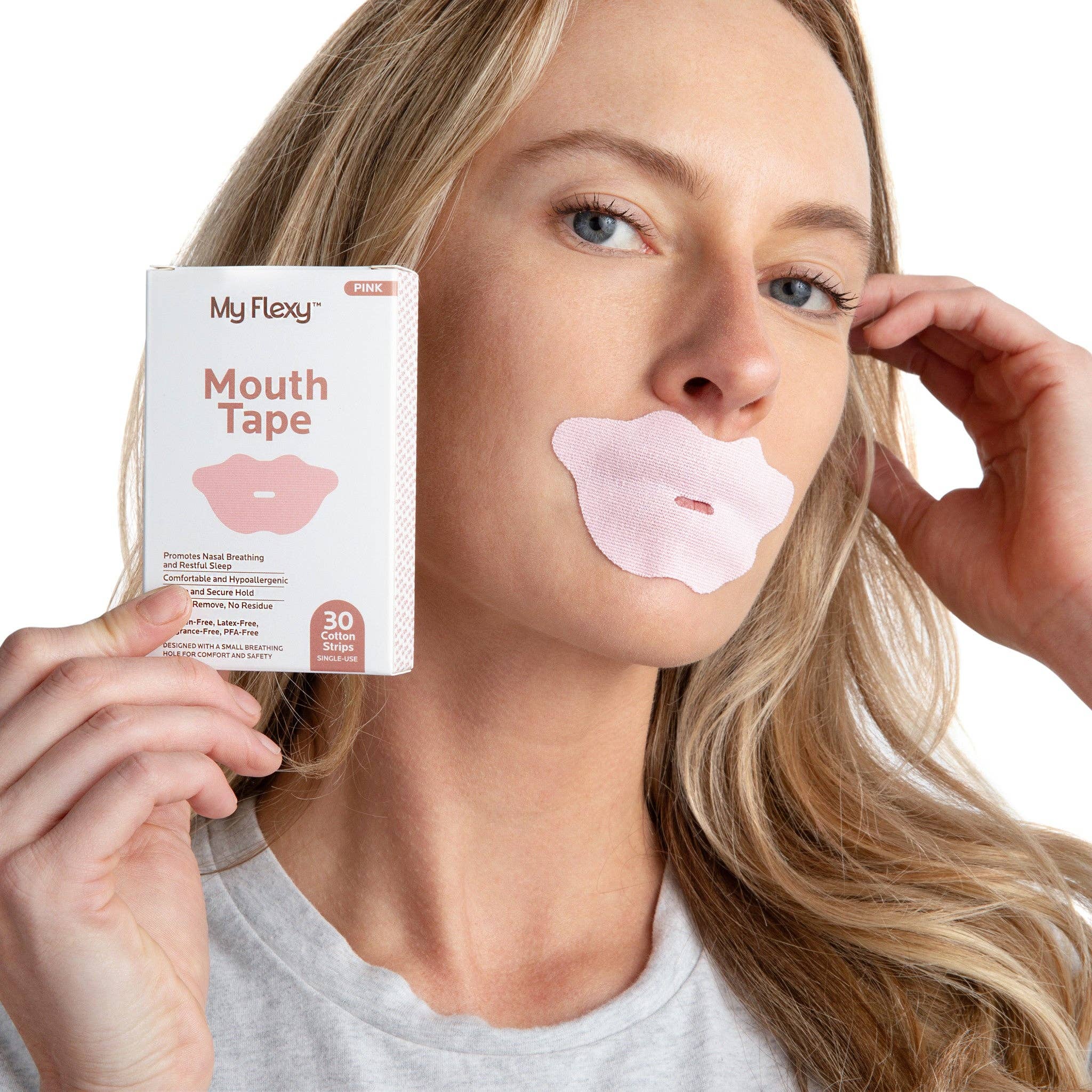 My Flexy – wholesale Sleep/eye mask – Mouth Tape - (Pink Lips)3