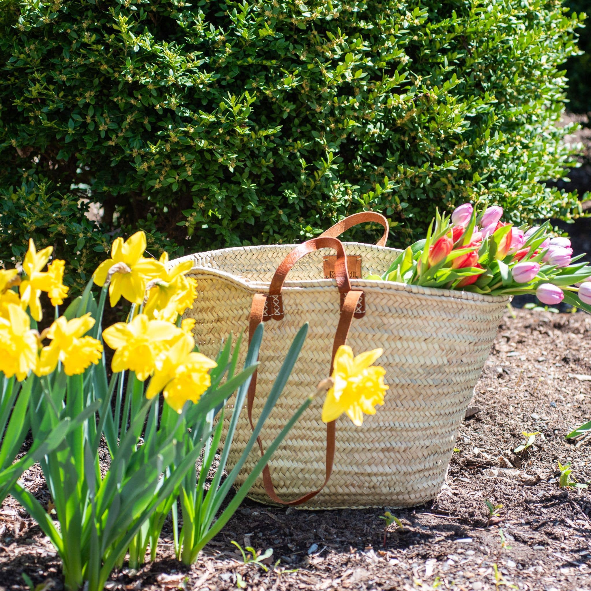Kaaterskill Market - Wholesale Beach Bag - Parisian Farmer's Market Tote Basket11