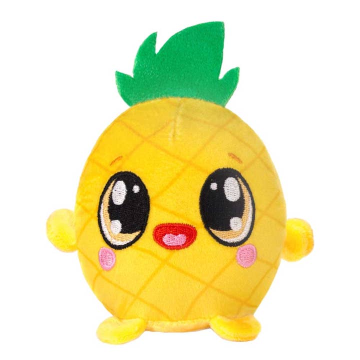 DISCONTINUED - MUSHY PLUSHIES - PIP - 3.5IN H PINEAPPLE for wholesale by Fiesta Toys