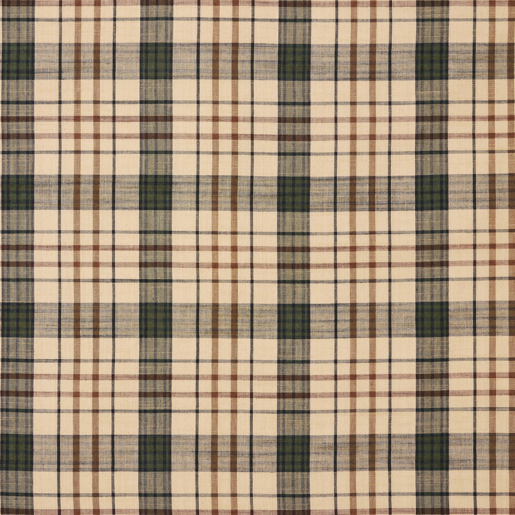 VHC Brands - Vente Rideaux - Cider Mill Plaid Lot de 2 panneaux courts 63x366