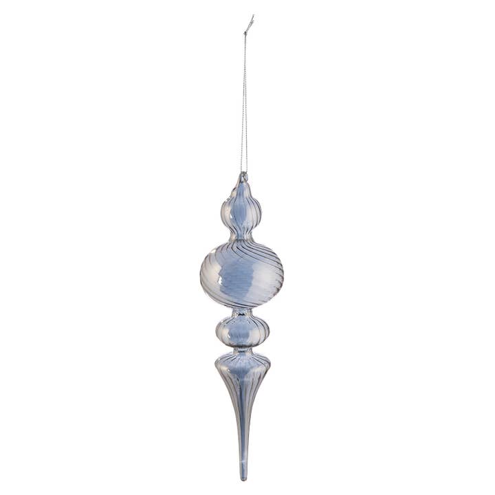 Romantic tree decoration, grey h.24 cm for wholesale by Gilde Handwerk Macrander GmbH & Co. KG