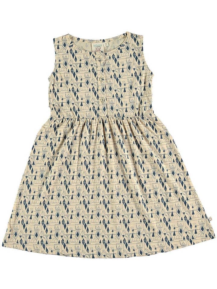 Vestido geométrico “clássico” por atacado de Tiralahilacha