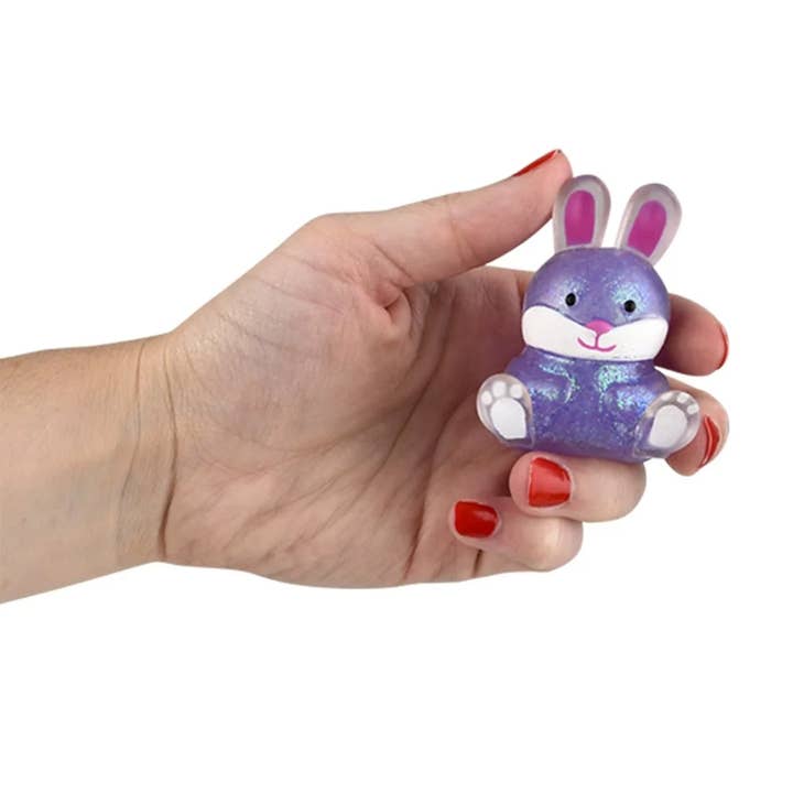 JSBlueRidge Toys - Wholesale Squishy Toy - Kids & Baby - Glitter Bunny Squishy Sticky Kids Toy- Assorted3