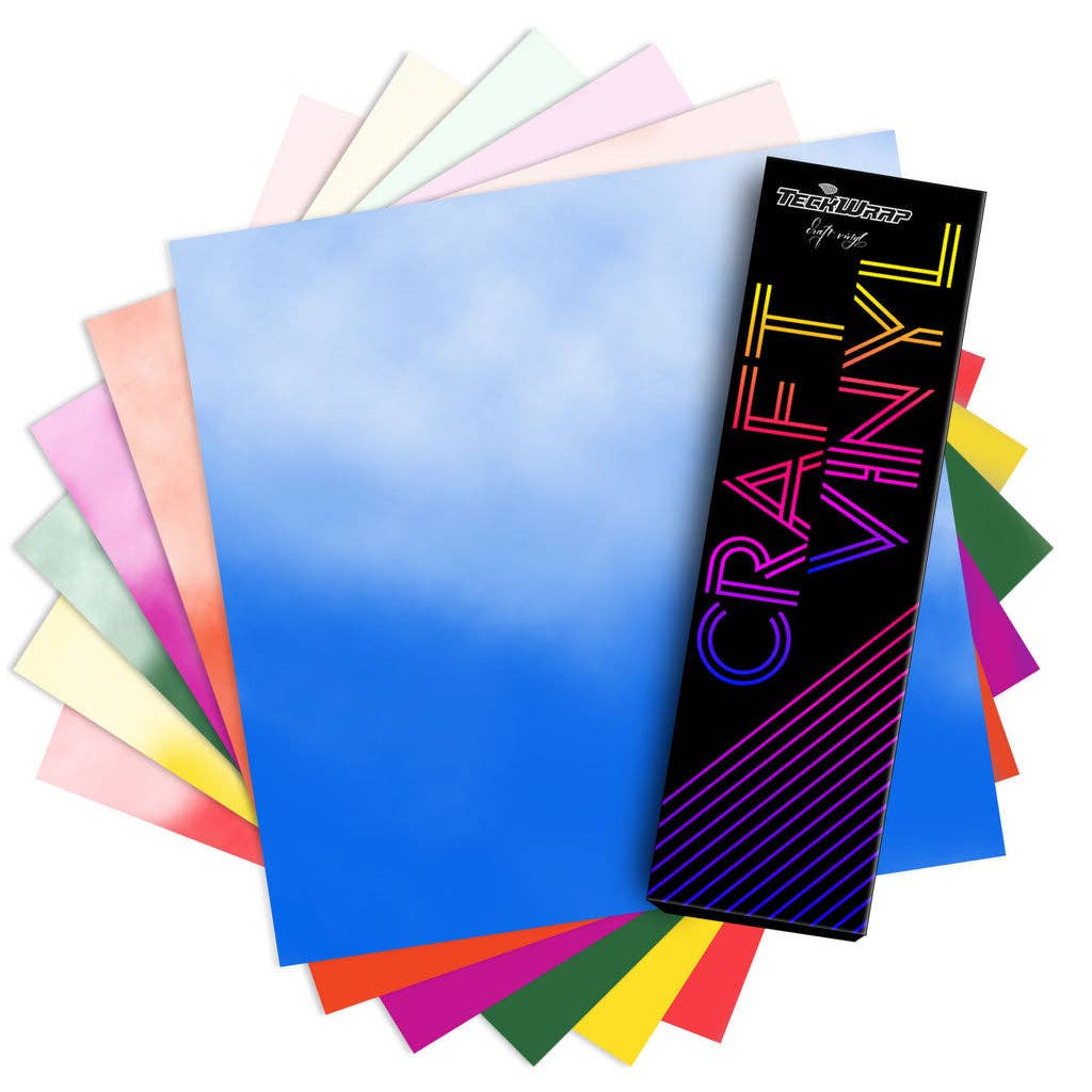 Crafting with CT - Wholesale Craft Supplies - Clear Cold Color Change vinyl 12x12 sheets1