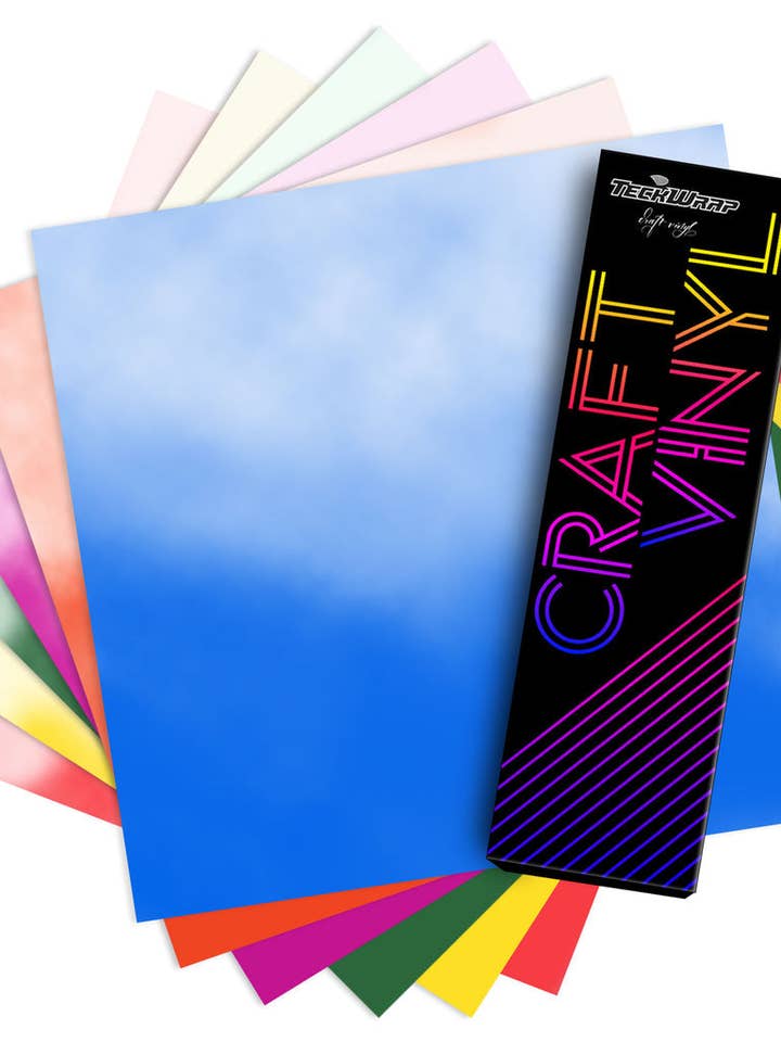 Clear Cold Color Change vinyl 12x12 sheets for wholesale by Crafting with CT