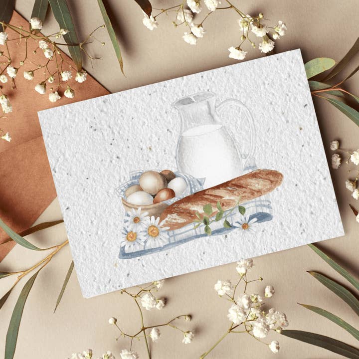 Vykort för att plantera ”Frukost” för wholesale av Mamie Bohéme