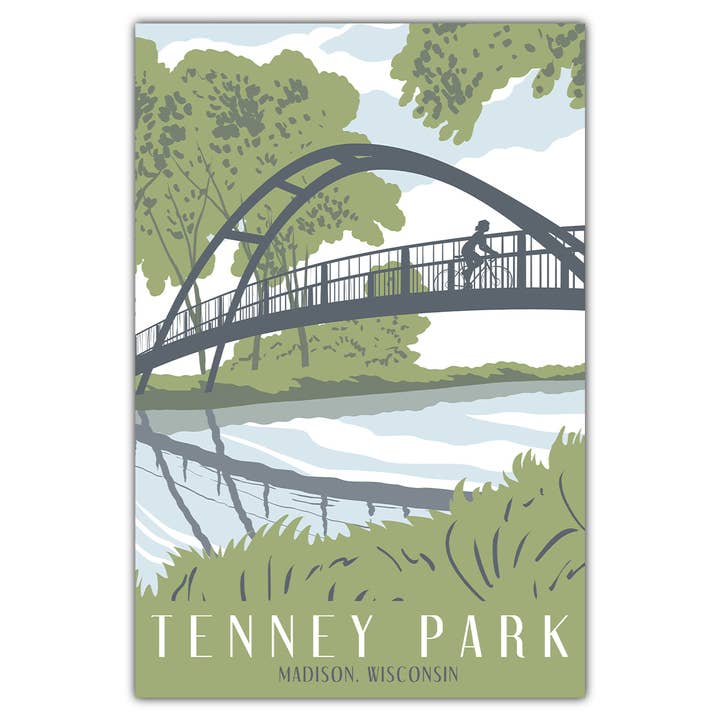 Bozz Prints - Wholesale Postcard - Madison Tenney Park Postcard
