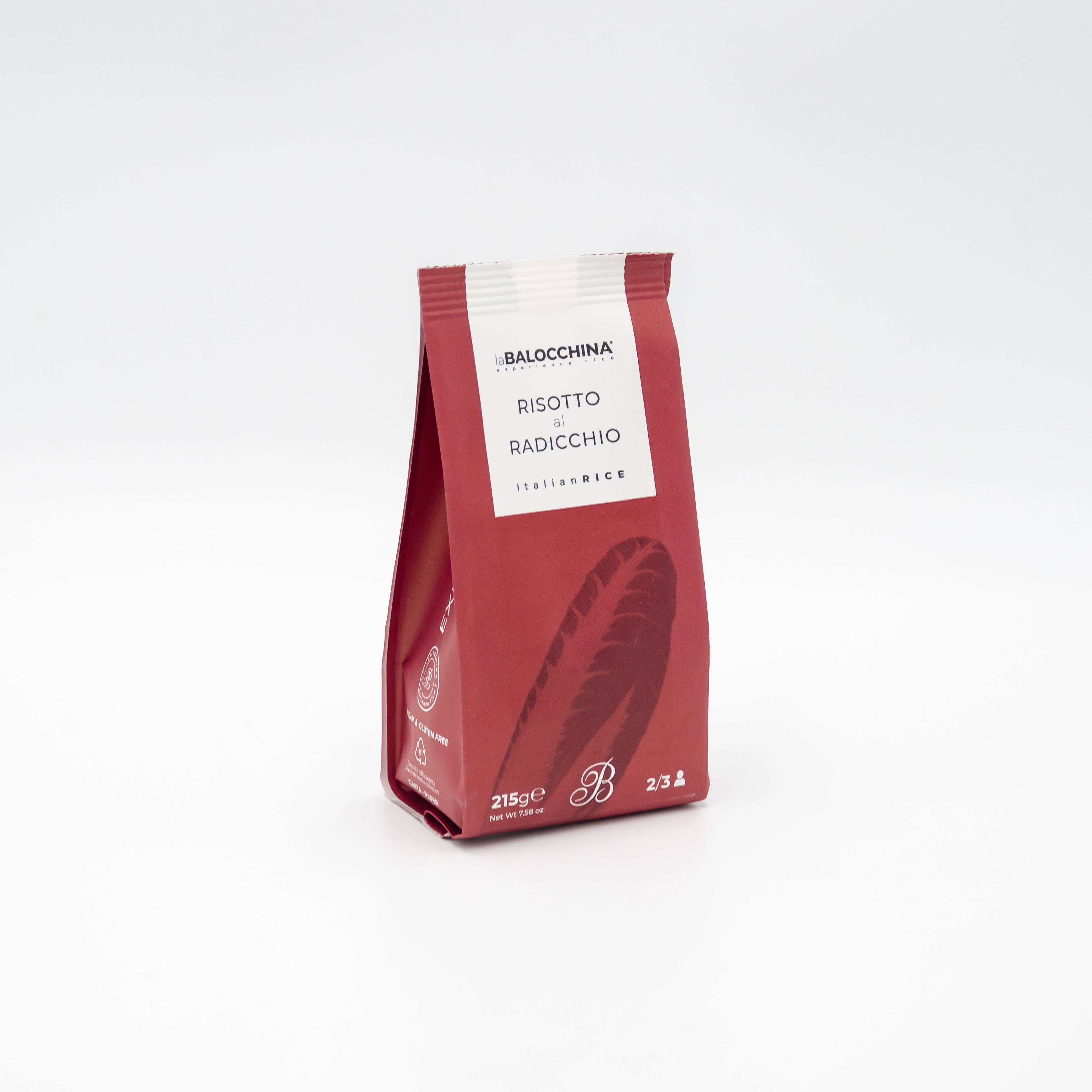 laBalocchina - Wholesale Risotto - Radicchio risotto 215 g in recycleerbaar papier