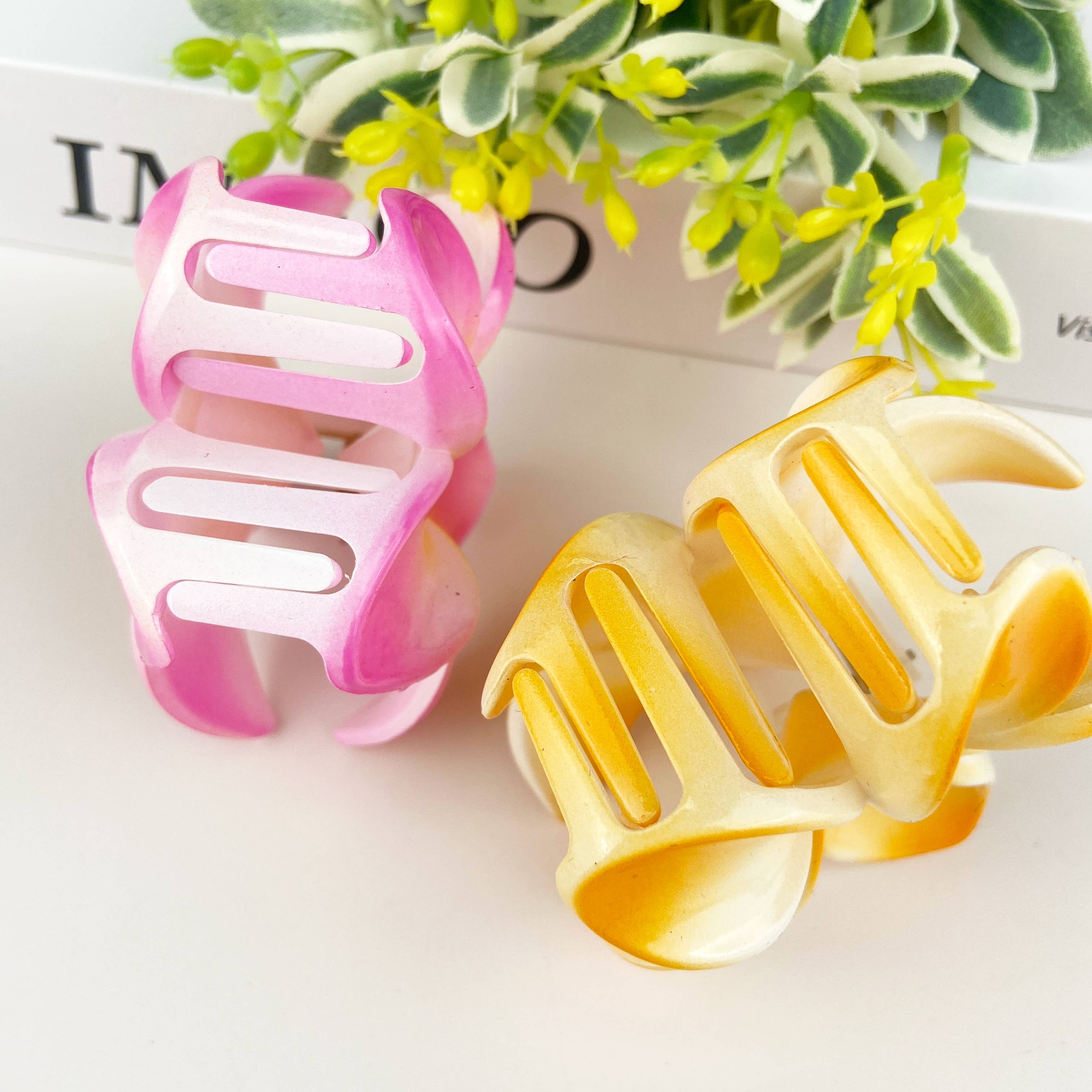 SoapElenGlen - Wholesale Hair Clip - Women's - Colorful plumeria hair Clip20