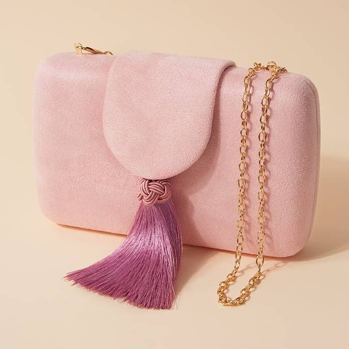 Bruna - Wholesale Clutch Bag - Women's - Clutch Clotilde Rosa · The Palm Tree ·0