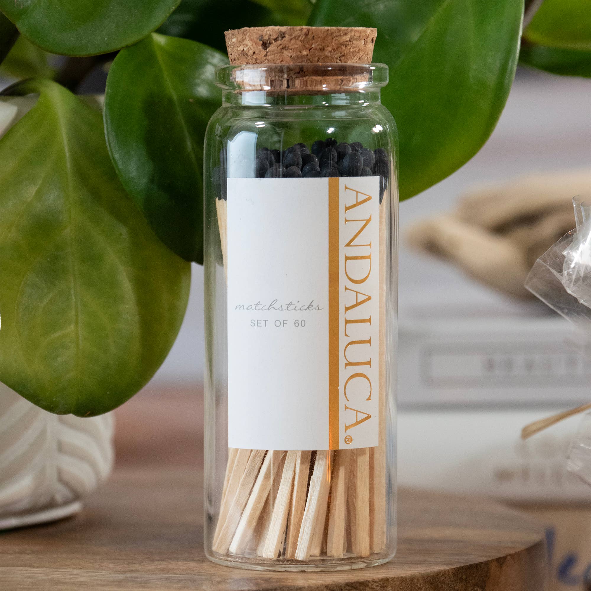 Andaluca - Wholesale Matches - Glass Jar of 60 Wooden Matches2