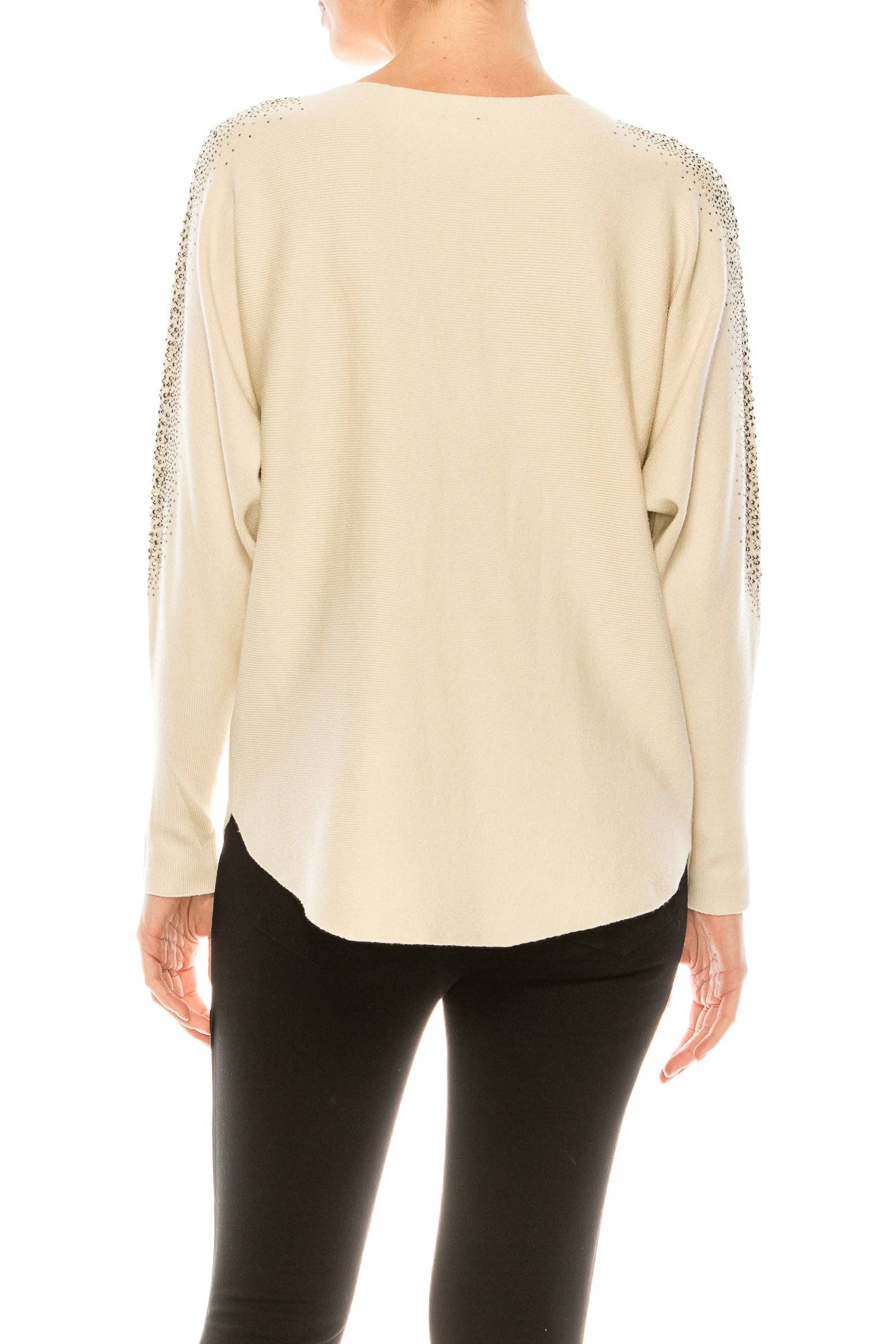 New Yorker's Apparel - Wholesale Knit Sweater - Women's - Aaeda Dolman Long Sleeve Sweater Top (More Colors)11