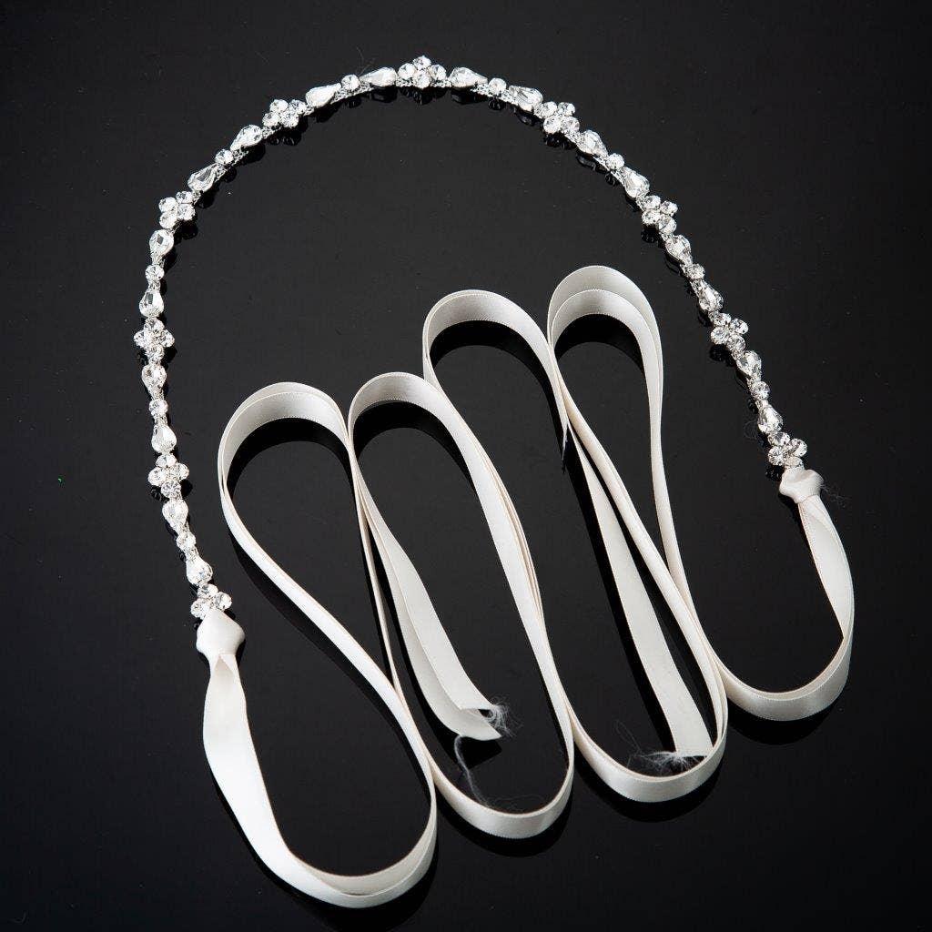 Cool Crystals - Vente Ceinture – femme - (59218-100) Ceinture en strass cristal argenté 17,5x..31